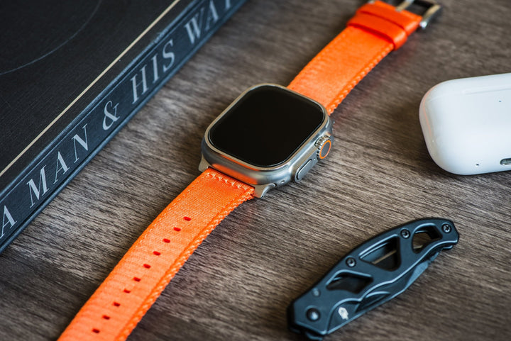 Alpha2 Band - For Apple Watch ULTRA - Orange - BluShark Straps