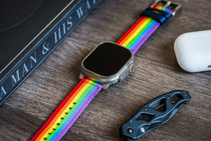 Alpha2 Band - For Apple Watch ULTRA - Rainbow - BluShark Straps