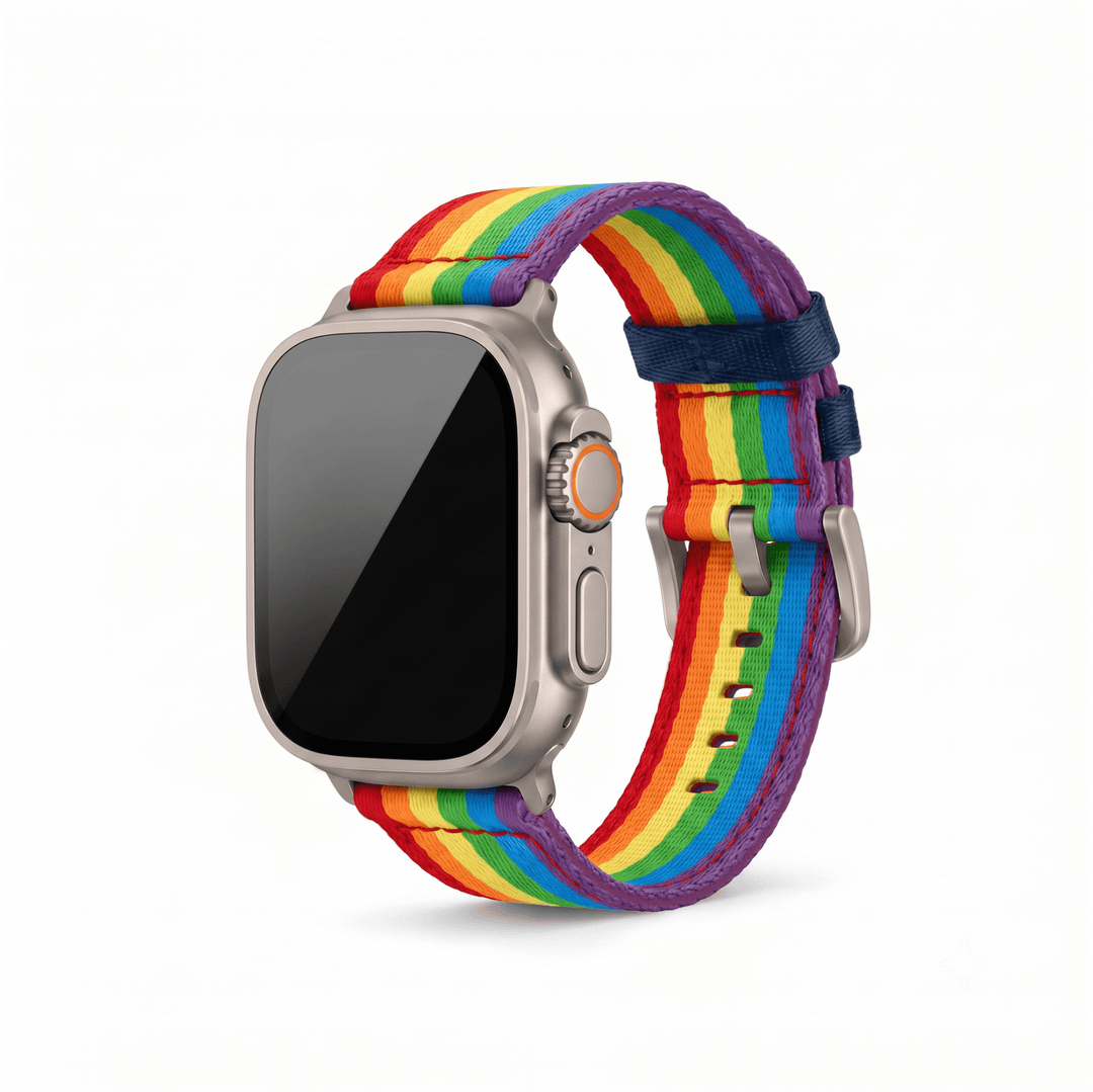 Alpha2 Band - For Apple Watch ULTRA - Rainbow - BluShark Straps