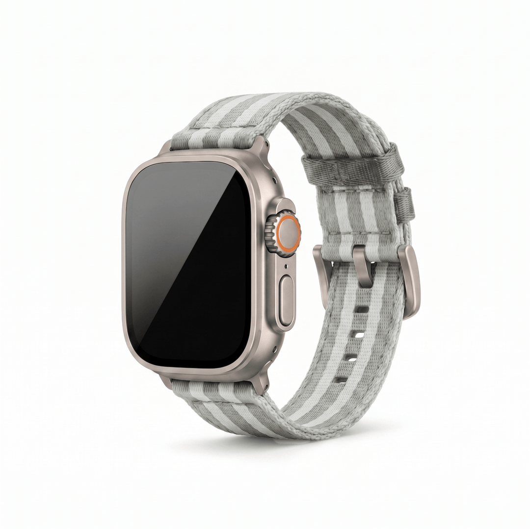 Alpha2 Band - For Apple Watch ULTRA - Silver Fox - BluShark Straps