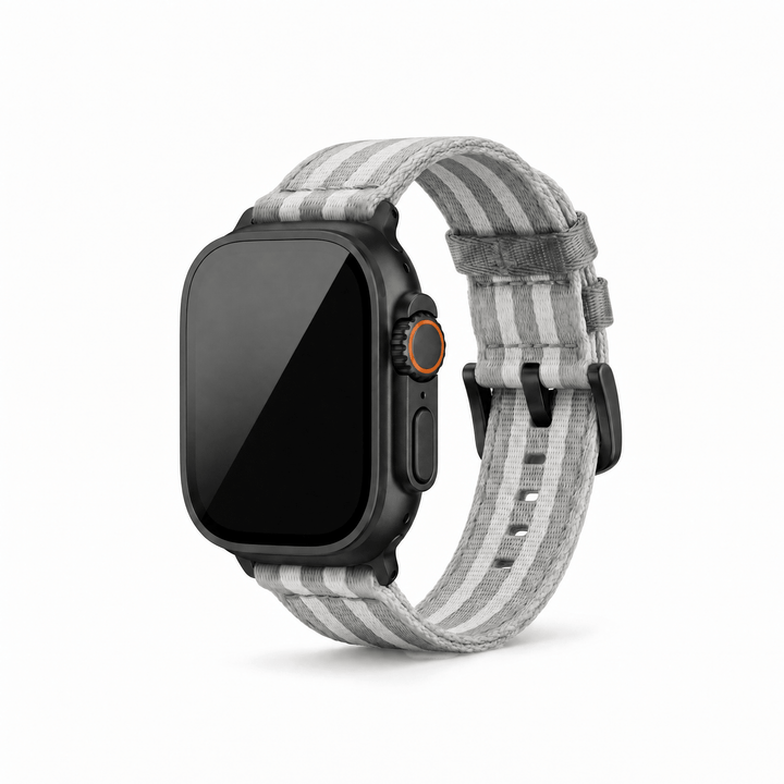 Alpha2 Band - For Apple Watch ULTRA - Silver Fox - BluShark Straps