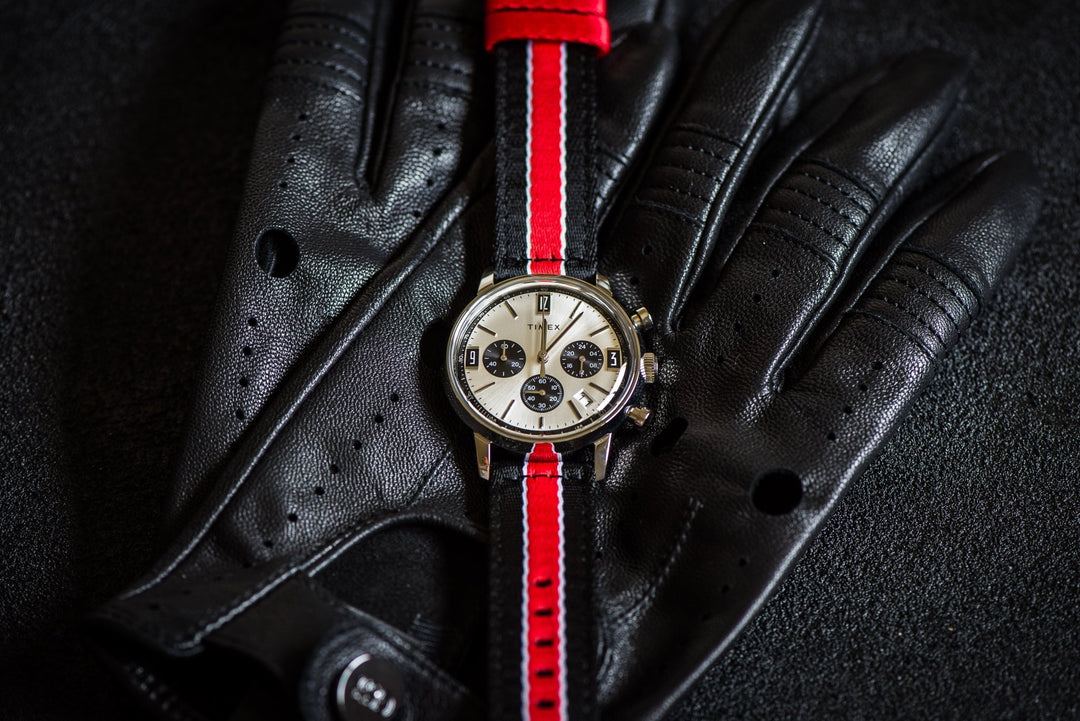 Alpha2 - Racing Stripe - Black Red White - BluShark Straps