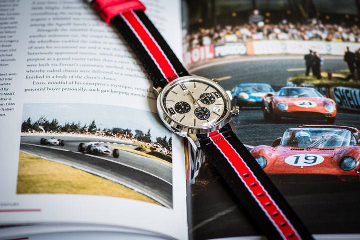 Alpha2 - Racing Stripe - Black Red White - BluShark Straps