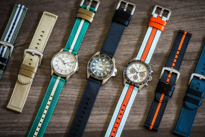 Alpha2 - Racing Stripe - Blue Orange Black - BluShark Straps