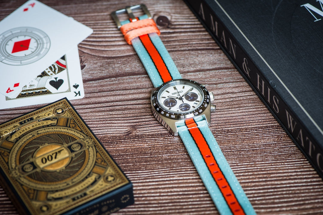 Alpha2 - Racing Stripe - Blue Orange Black - BluShark Straps