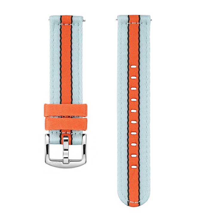 Alpha2 - Racing Stripe - Blue Orange Black - BluShark Straps