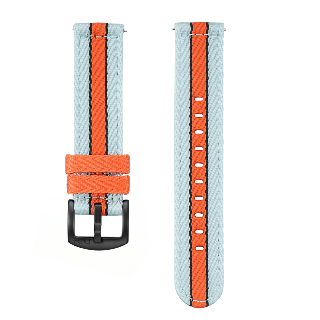 Alpha2 - Racing Stripe - Blue Orange Black - BluShark Straps