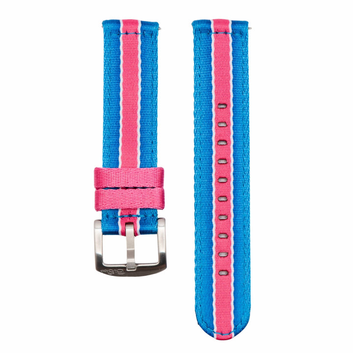 Alpha2 - Racing Stripe - Blue Pink White - BluShark Straps