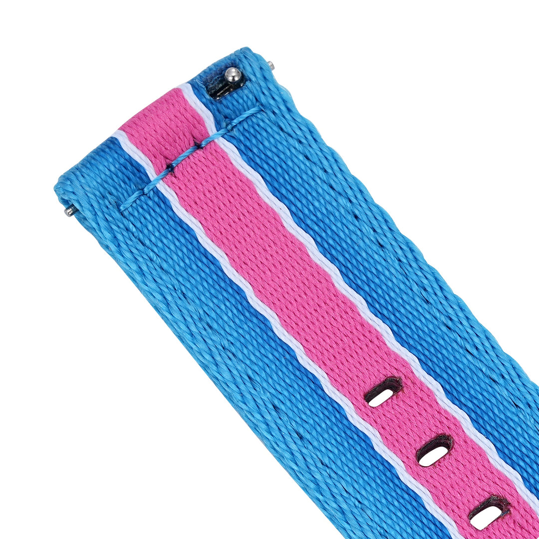 Alpha2 - Racing Stripe - Blue Pink White - BluShark Straps