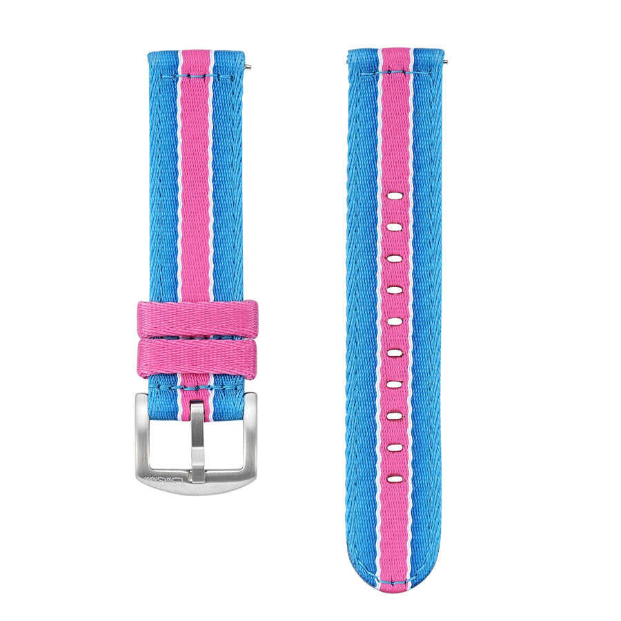 Alpha2 - Racing Stripe - Blue Pink White - BluShark Straps