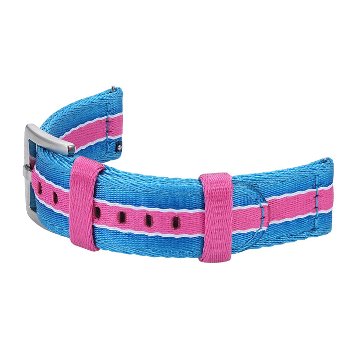 Alpha2 - Racing Stripe - Blue Pink White - BluShark Straps