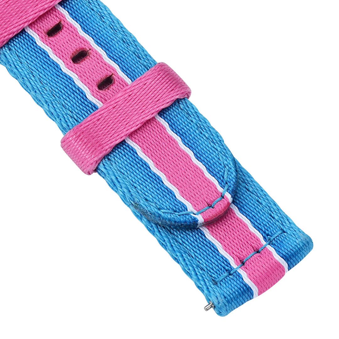 Alpha2 - Racing Stripe - Blue Pink White - BluShark Straps