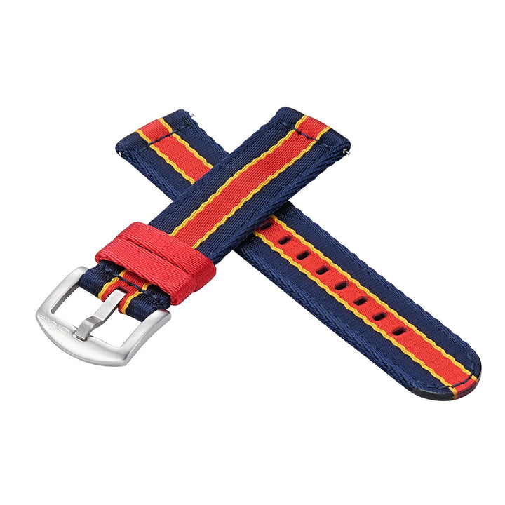 Alpha2 - Racing Stripe - Blue Red Yellow - BluShark Straps
