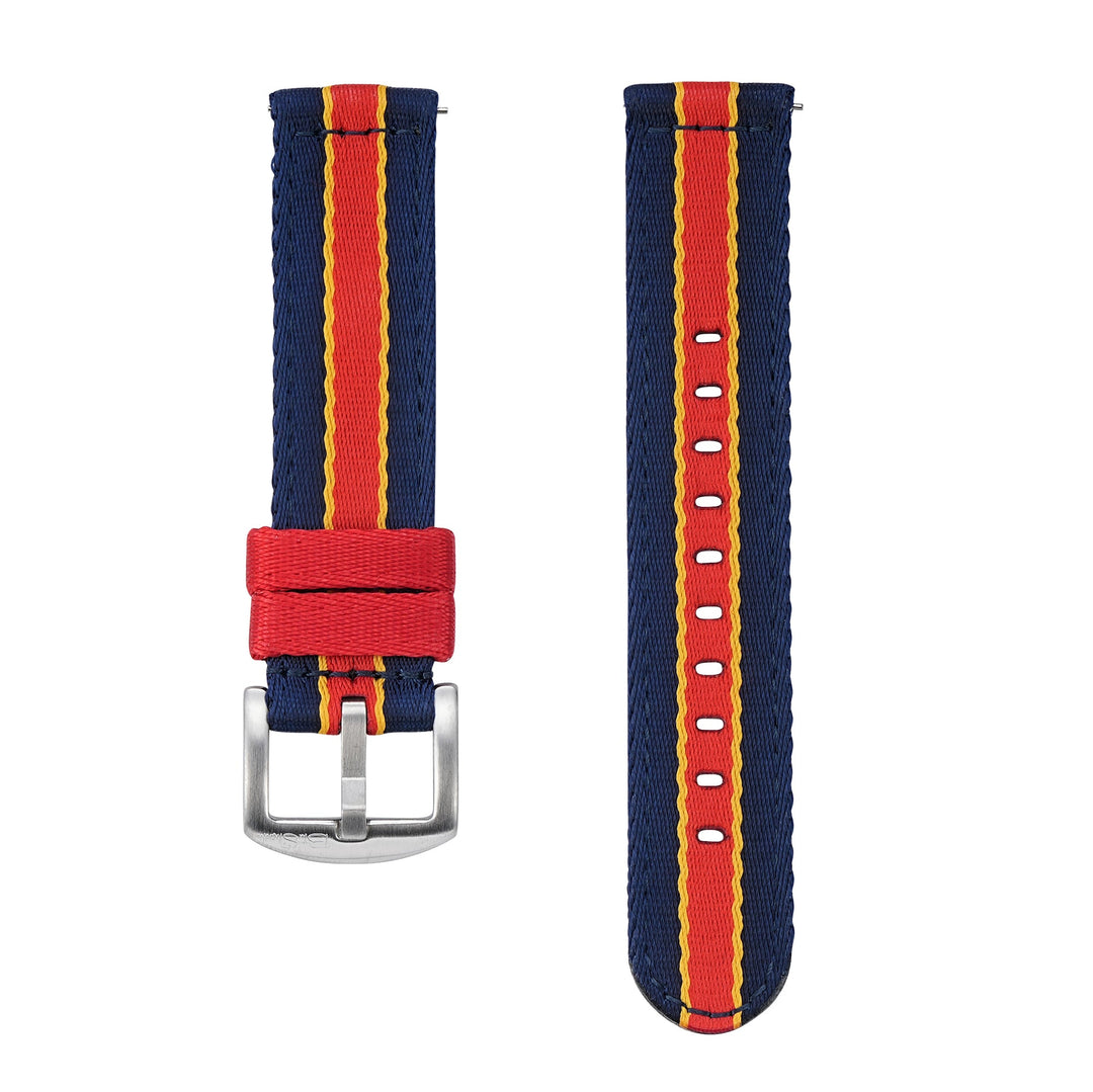 Alpha2 - Racing Stripe - Blue Red Yellow - BluShark Straps
