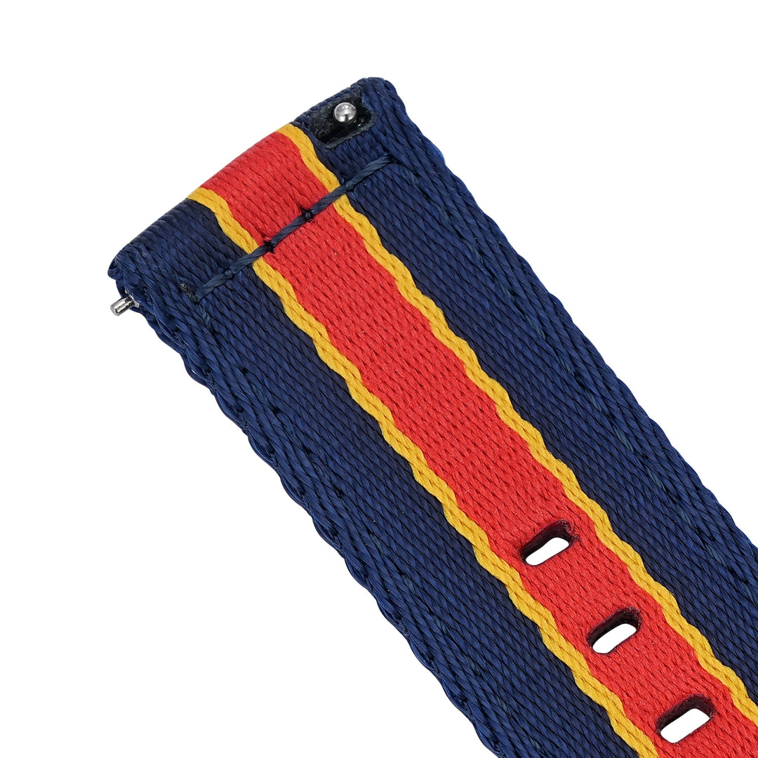 Alpha2 - Racing Stripe - Blue Red Yellow - BluShark Straps