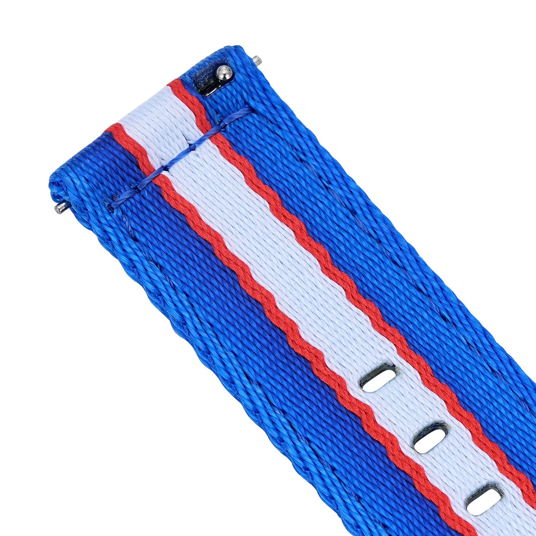 Alpha2 - Racing Stripe - Blue White Red - BluShark Straps