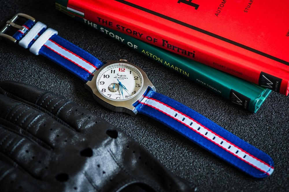 Alpha2 - Racing Stripe - Blue White Red - BluShark Straps