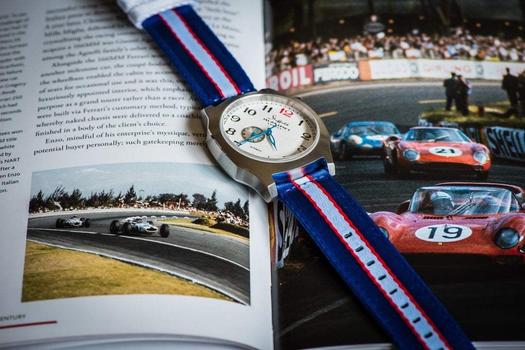 Alpha2 - Racing Stripe - Blue White Red - BluShark Straps