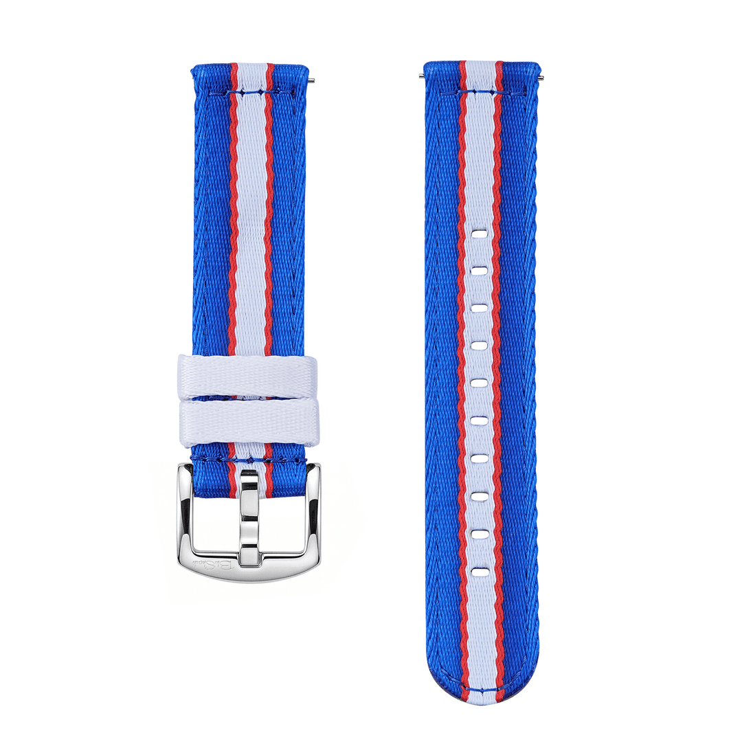 Alpha2 - Racing Stripe - Blue White Red - BluShark Straps