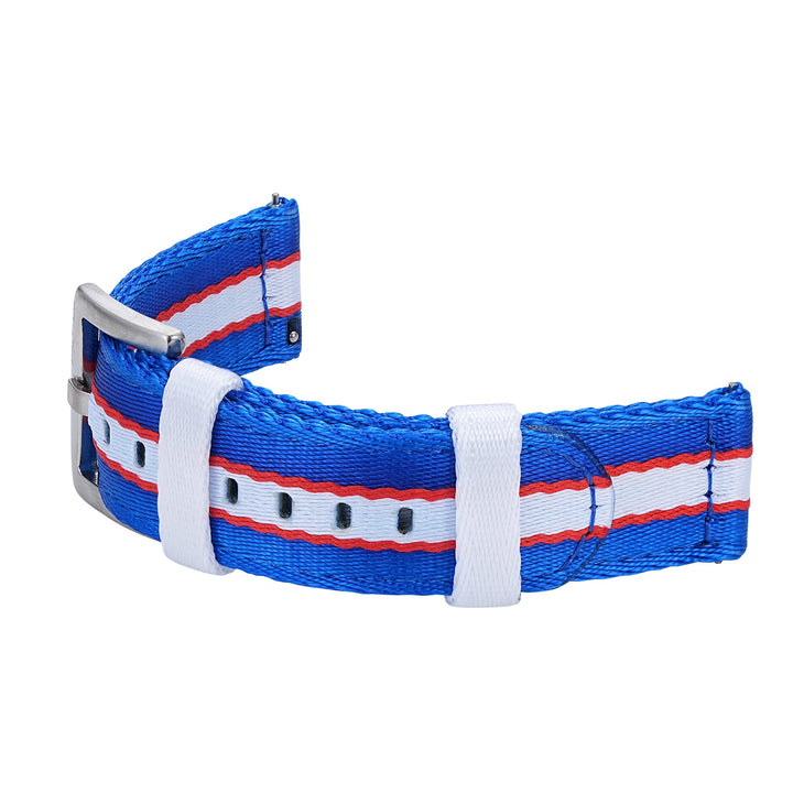 Alpha2 - Racing Stripe - Blue White Red - BluShark Straps
