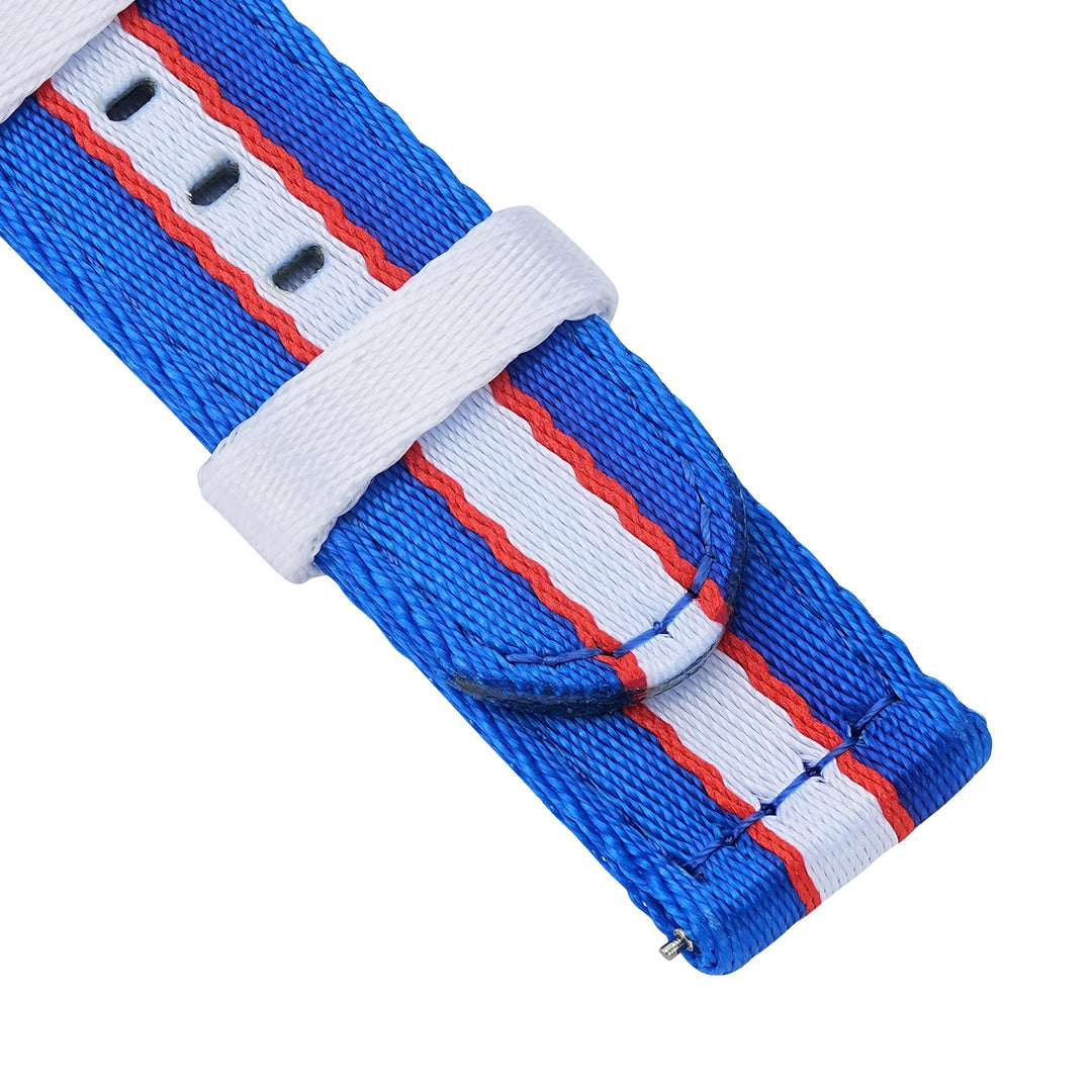 Alpha2 - Racing Stripe - Blue White Red - BluShark Straps