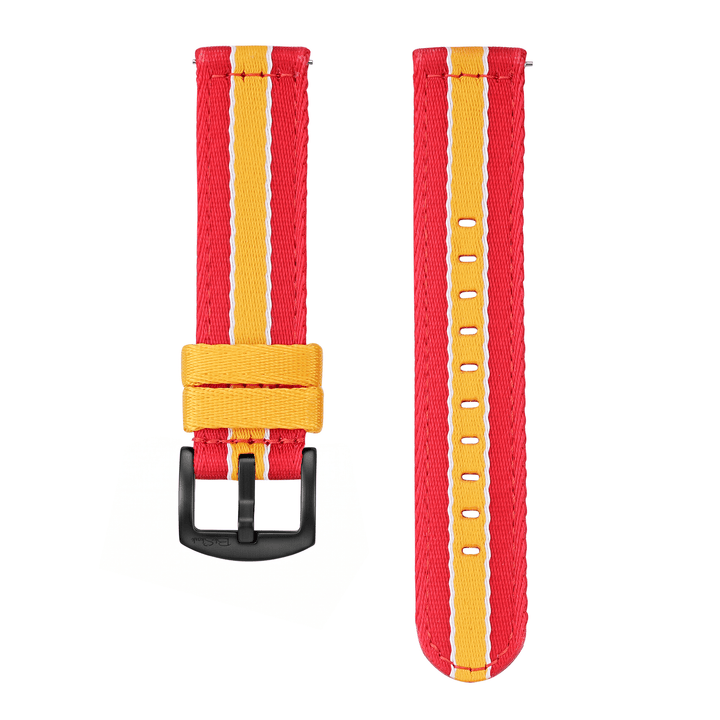 Alpha2 - Racing Stripe - Red Yellow White - BluShark Straps