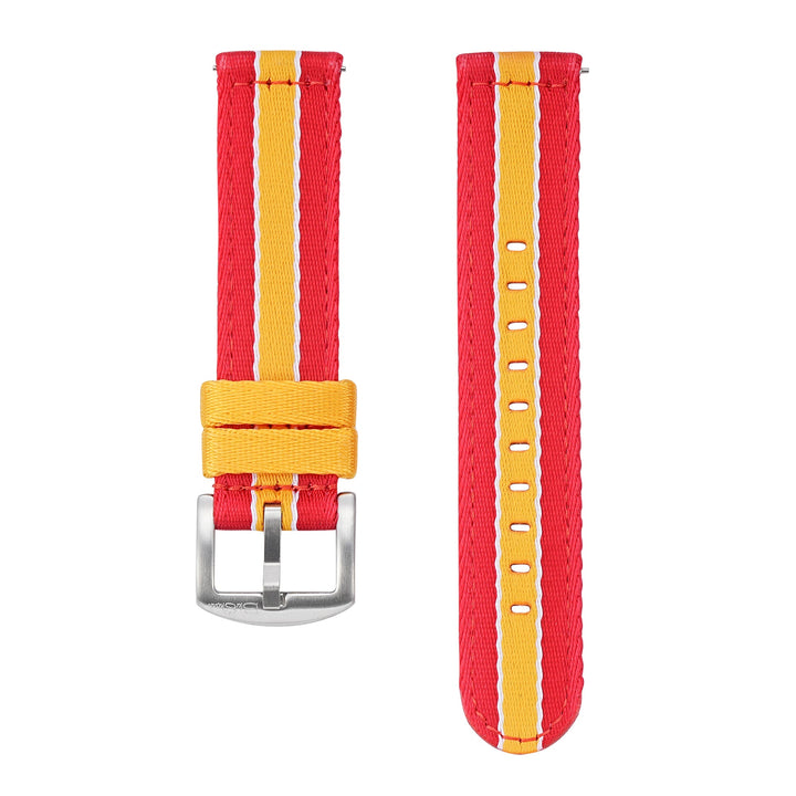 Alpha2 - Racing Stripe - Red Yellow White - BluShark Straps