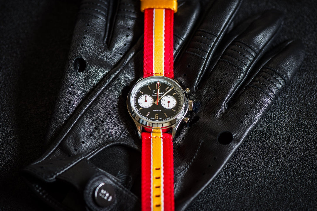 Alpha2 - Racing Stripe - Red Yellow White - BluShark Straps