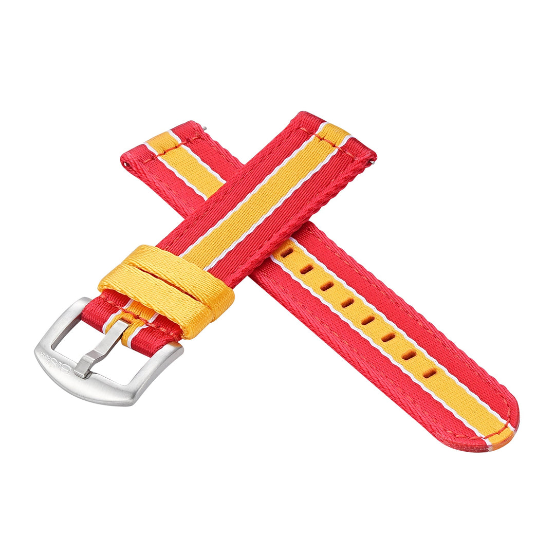 Alpha2 - Racing Stripe - Red Yellow White - BluShark Straps