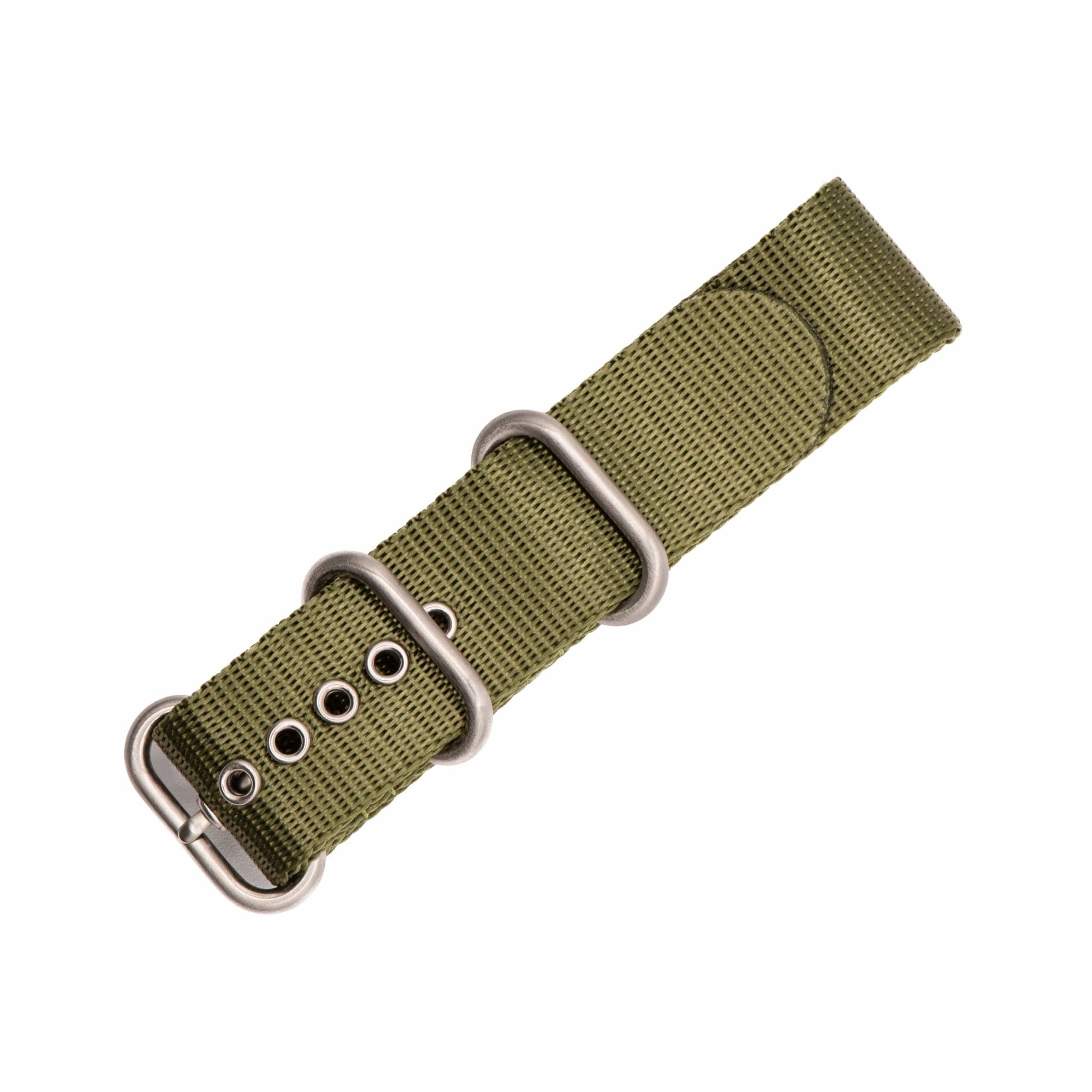Alpha 3-ring 3-Ring Watch Strap │ Oscar Olive – BluShark Straps