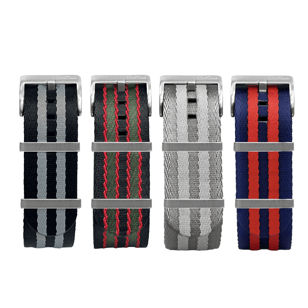 AlphaPremier - Bond Striped - 4 Pack Bundle - BluShark Straps