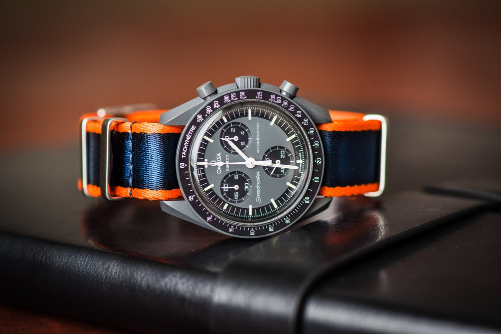 AlphaPremier - Navy & Orange - BluShark Straps