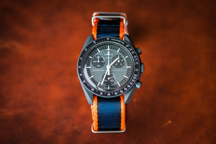 AlphaPremier - Navy & Orange - BluShark Straps