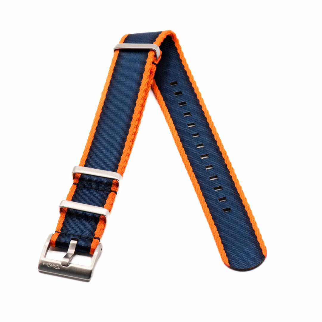 AlphaPremier - Navy & Orange - BluShark Straps