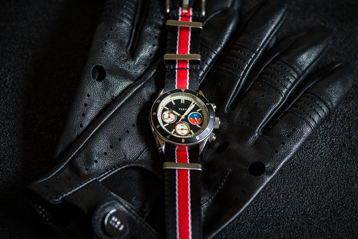 AlphaPremier - Racing Stripe - Black Red White - BluShark Straps