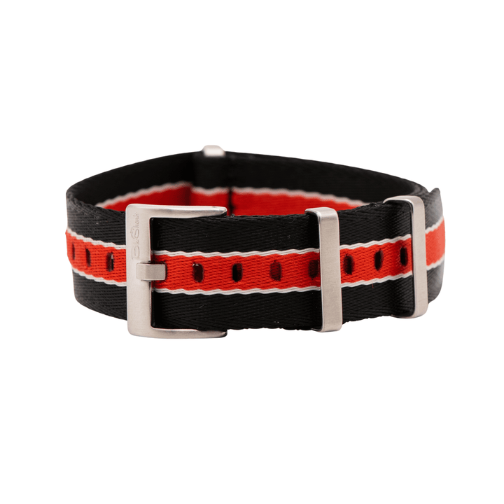 AlphaPremier - Racing Stripe - Black Red White - BluShark Straps