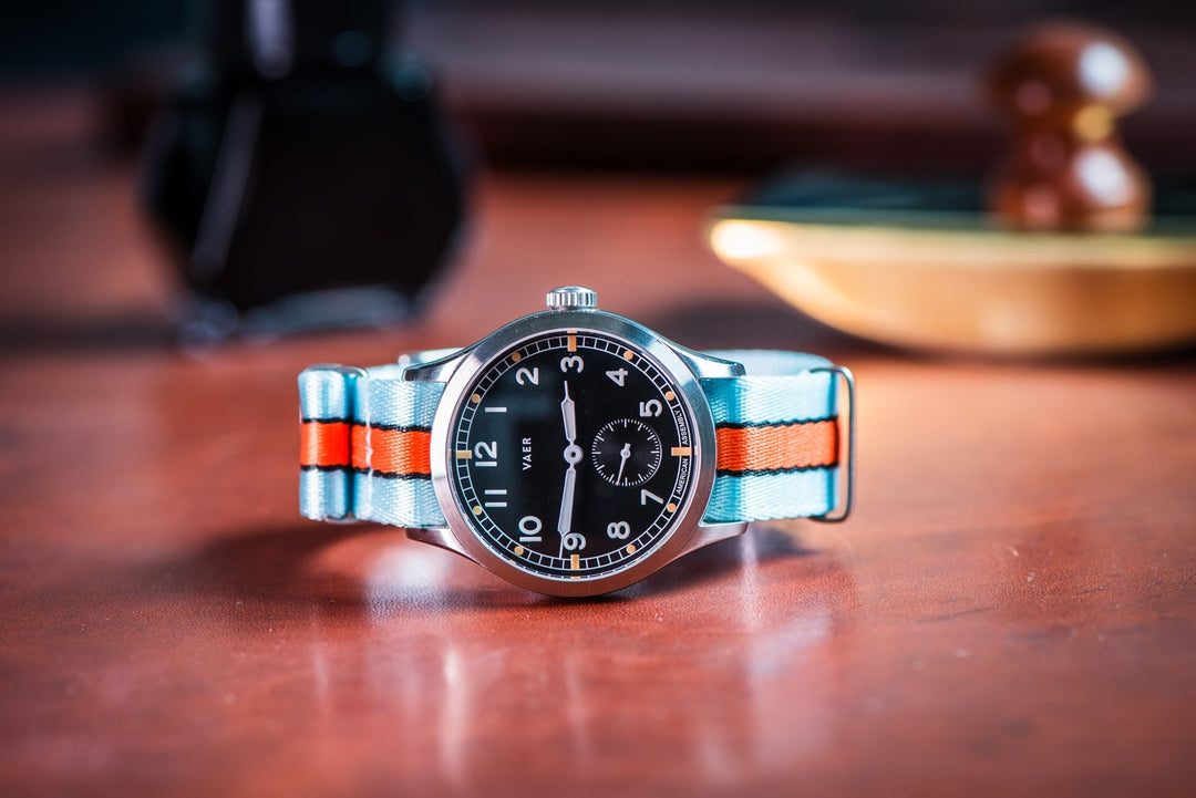 AlphaPremier - Racing Stripe - Blue Orange Black - BluShark Straps