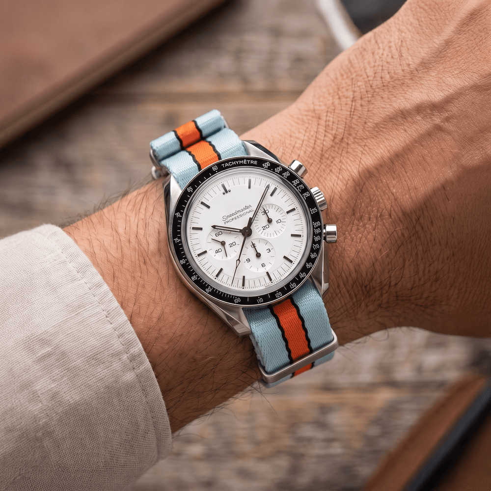 AlphaPremier - Racing Stripe - Blue Orange Black - BluShark Straps