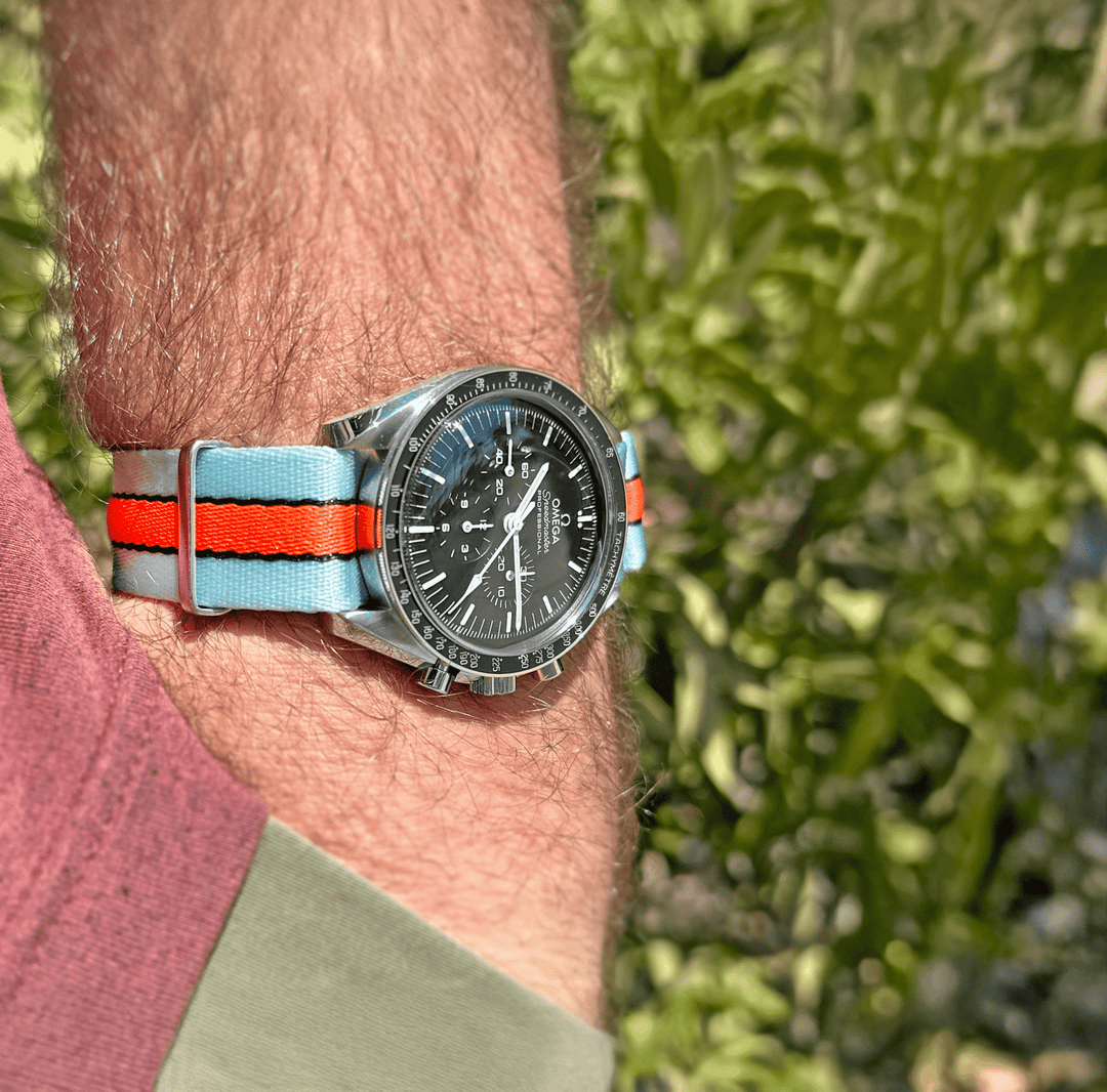 AlphaPremier - Racing Stripe - Blue Orange Black - BluShark Straps