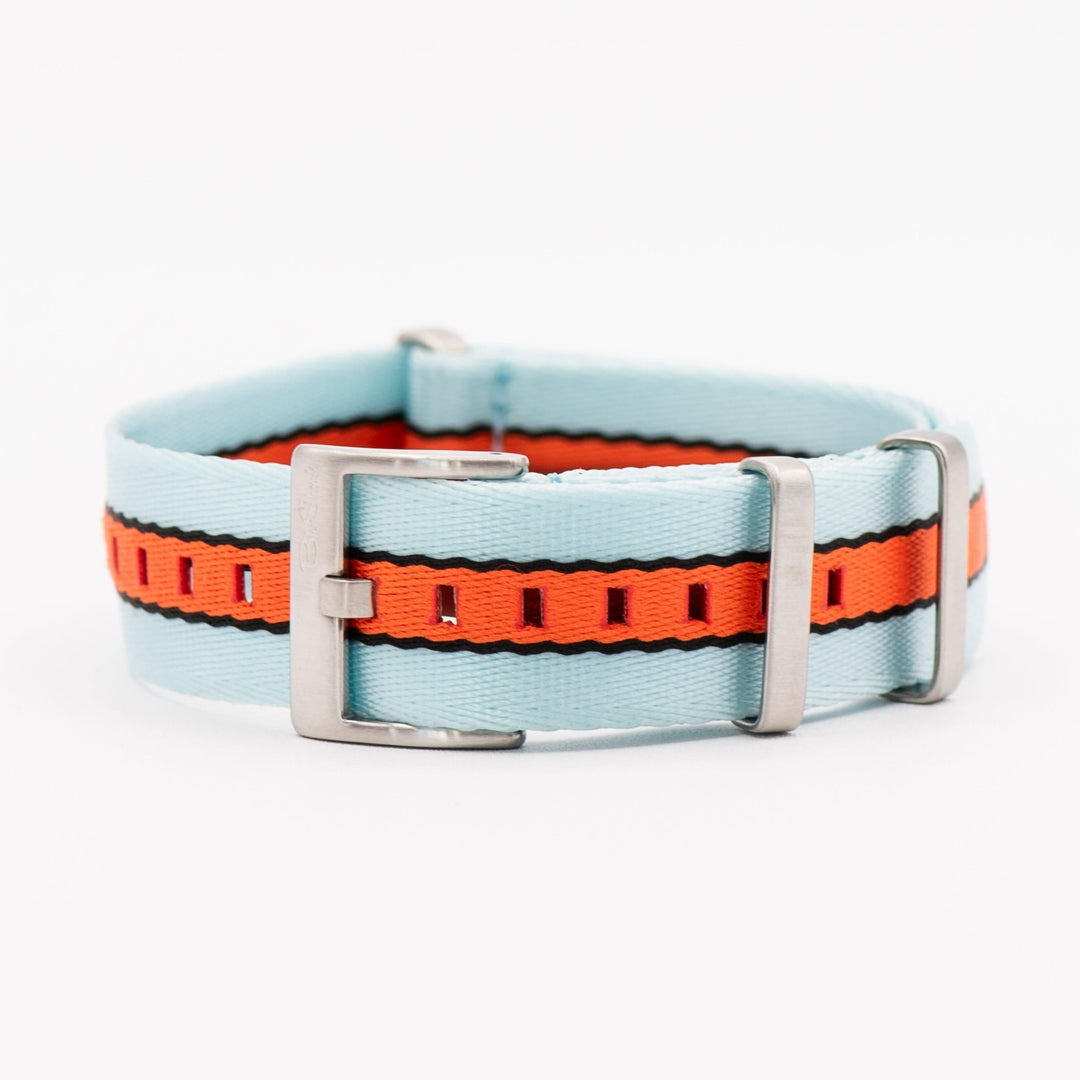 AlphaPremier - Racing Stripe - Blue Orange Black - BluShark Straps