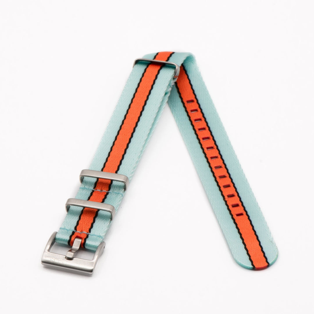 AlphaPremier - Racing Stripe - Blue Orange Black - BluShark Straps