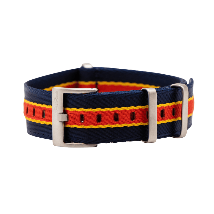 AlphaPremier - Racing Stripe - Blue Red Yellow - BluShark Straps
