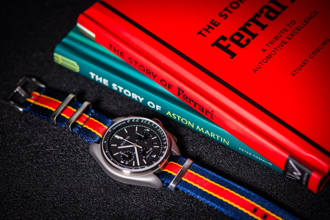 AlphaPremier - Racing Stripe - Blue Red Yellow - BluShark Straps