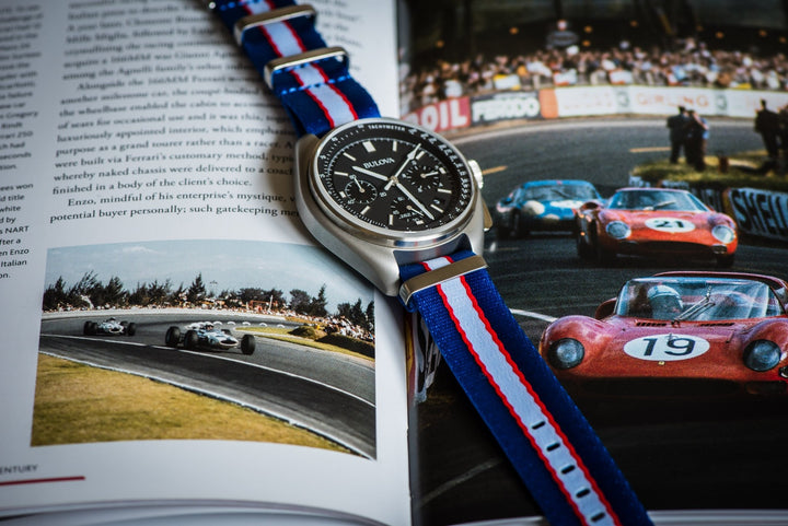 AlphaPremier - Racing Stripe - Blue White Red - BluShark Straps