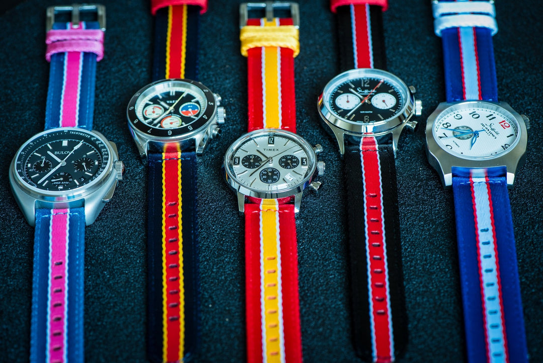 AlphaPremier - Racing Stripe - Blue White Red - BluShark Straps