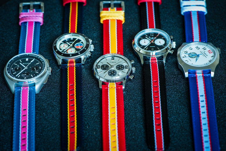 AlphaPremier - Racing Stripe - Blue White Red - BluShark Straps