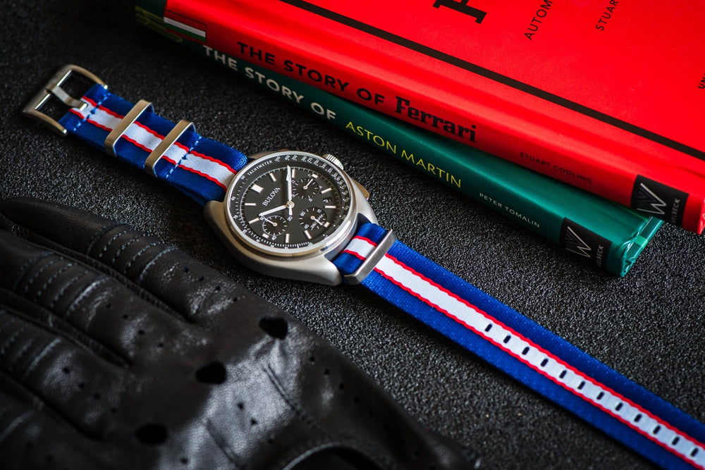 AlphaPremier - Racing Stripe - Blue White Red - BluShark Straps