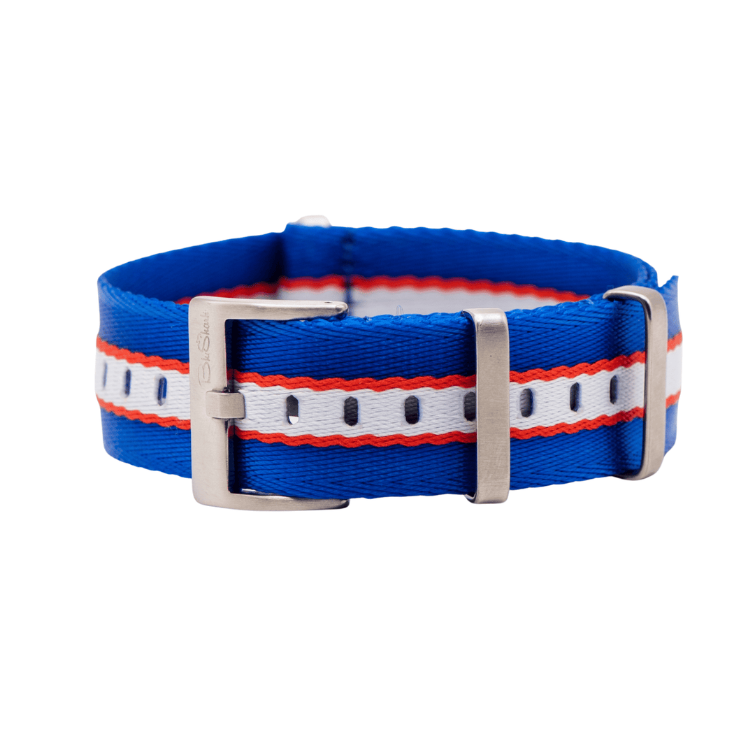 AlphaPremier - Racing Stripe - Blue White Red - BluShark Straps