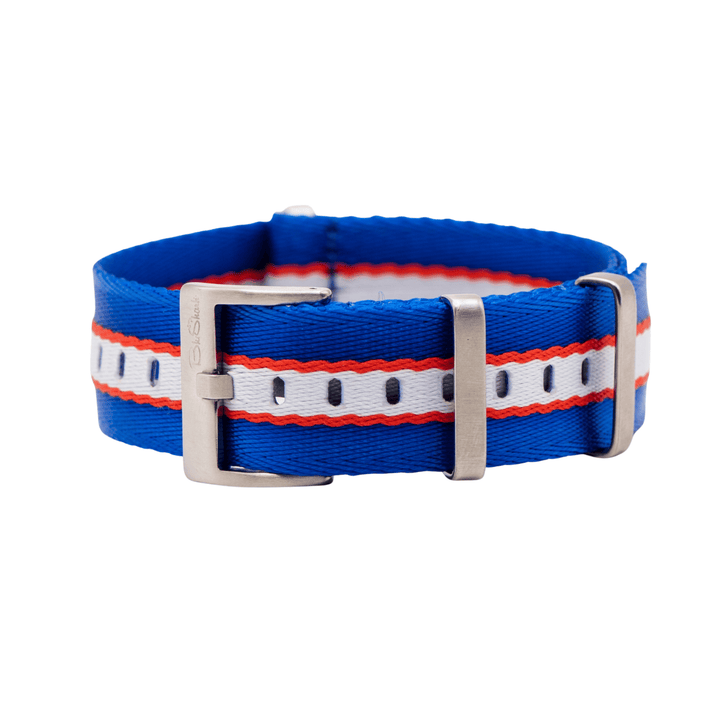 AlphaPremier - Racing Stripe - Blue White Red - BluShark Straps
