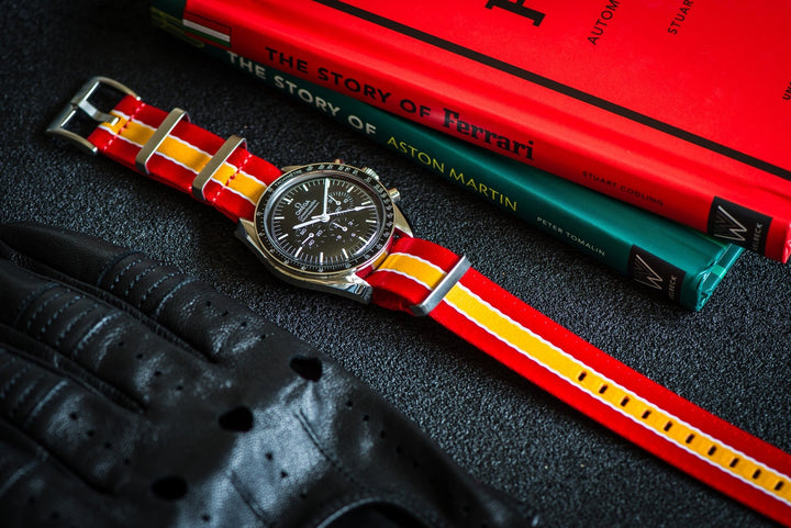 AlphaPremier - Racing Stripe - Red Yellow White - BluShark Straps